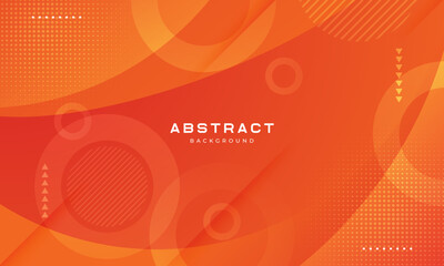 abstract gradient orange geometric background. vector illustration