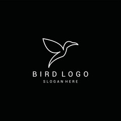 Wall Mural - bird logo icon design template premium vector