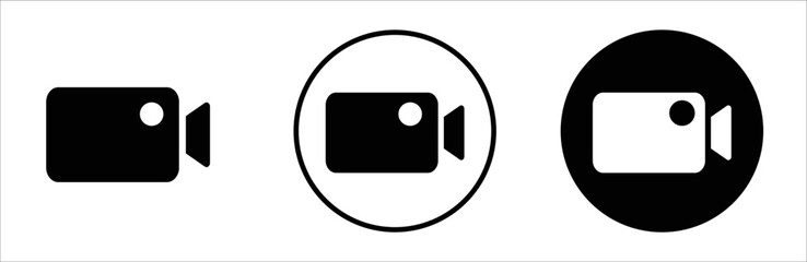 Video camera icon. Camera icon symbol. Vector illustration