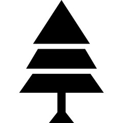 Sticker - Pine Tree Vector Icon