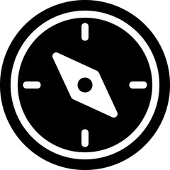 Sticker - Compass Vector Icon