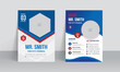 © sabia - Political election flyer Template with vote campaign leaflet Poster layout design