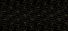 Luxury Background Pattern Seamless Geometric Line Abstract Gold Color Design. Christmas Background Vector.