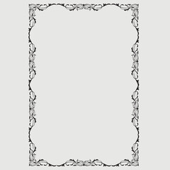 Frame, in the style of an ornament, Vector illustration eps 10, Art.