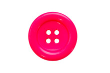 Isolated Pink Button On Transparent Surface