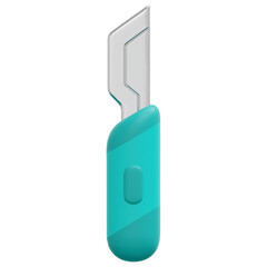 Poster - scalpel 3d render icon illustration