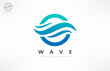 © Natalia Iachimova - Wave logo vector. Water design.