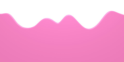Wall Mural - 3D curve text area. Text box. Footer background.