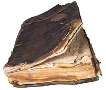 View Of Old Book Isolated On Transparent Background