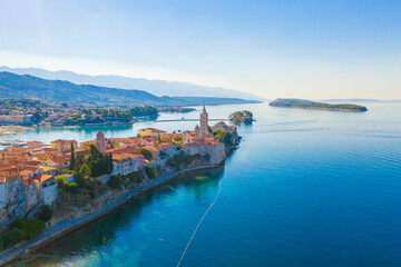 Beautiful cityscape of Croatia, the city of Rab