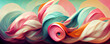 Leinwandbild Motiv Abstract twirling pastell colors as background wallpaper