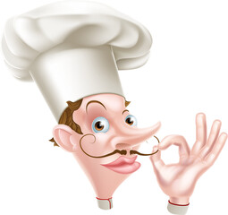 Sticker - Cartoon Chef Perfect Sign