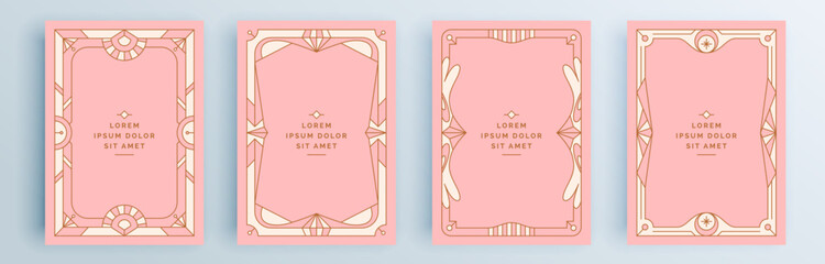 Modern abstract covers set, minimal covers design. Colorful geometric background, vector illustration.	
