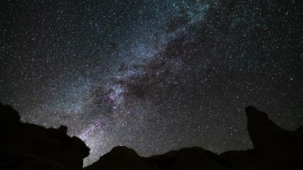 milky way galaxy in summer west sky 24mm rock formation