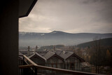 Fototapeta Fototapety na ścianę - Krajobraz górski - Karkonosze. Widok na wzgórza, lasy i szczyty górskie