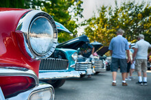 Vintage American Cars On Display At Classic Car Show