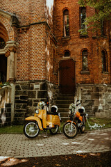 Wall Mural - Mopeds zur Hochzeit