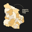 Illustration of Nigeria Maps