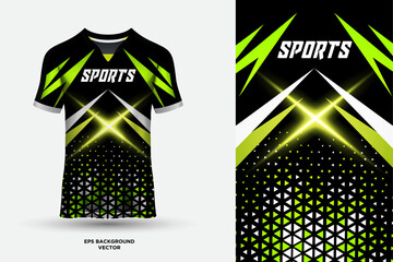 Amazing T shirt jersey design suitable for sports, racing, soccer, gaming and e sports vector