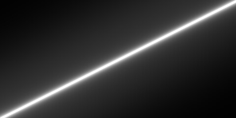 A white glowing line on a black empty background divides the illustration in half