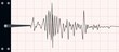 Earthquake seismic waves seismograph graph paper. Vibration measurement recording chart . Polygraph lie detector test diagram record. Audio wave, wind or tempetature line graph. Vector illustration