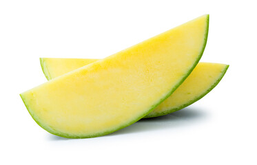 Wall Mural - green mango isolated on white background