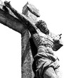 Stone statue of Jesus Christ isolated picture png with transparent background