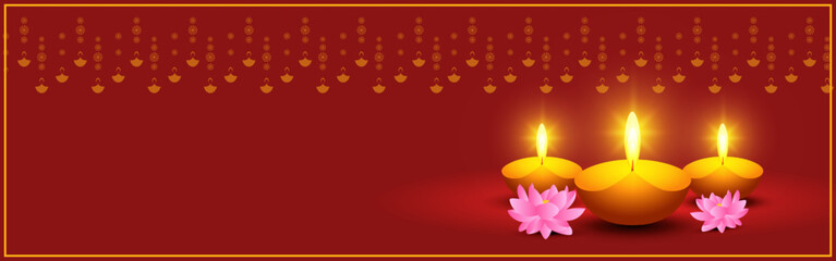 Vector illustration for Happy Diwali greeting