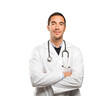 © agongallud - Confident doctor against white background