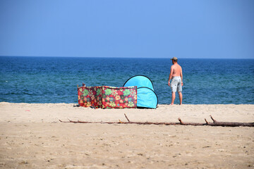 Wall Mural - Summer time beach sea