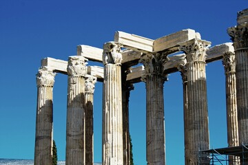 Wall Mural - View of the Temple of Olympian Zeus in Athens, Greece.