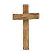 © SvetaArt - Watercolor illustration, wooden cross