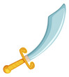 Sword icon. Kid toy blade for game fight