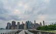Brooklyn Old Pier looking at One World Trade Center manhattan