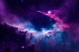 Fototapeta Las - Space nebula and galaxy