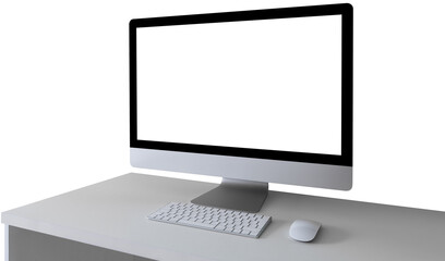 Workplace with computer 