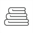 stacked towels simple line icon
