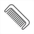 hair comb simple line icon