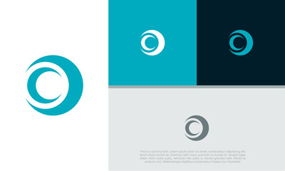 Wall Mural - Innovative high tech logo template. Template label for blockchain technology. Technology Logo.