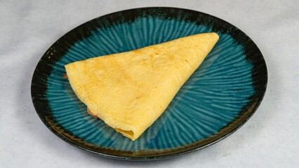 Simple crepe on plate