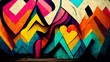© ErenMotion - Colorful street art. Graffiti on a wall.