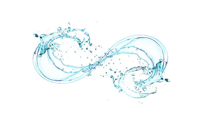  water splash circle shape, Environmental protection concept