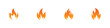 Conjunto de iconos de fuego. Concepto de llama de fuego. Silueta de hoguera. Símbolo de llama ardiente. Ilustración vectorial de diferentes estilos