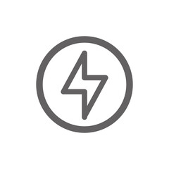 Power current icon. Perfect for web design or user interface applications. vector sign and symbol