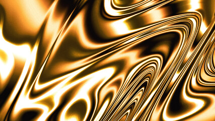 Wall Mural - gold holographic metallic chrome holo swirl background