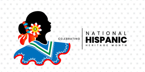 Hispanic heritage month. Hispanic and Latino culture. Latin American patterns.