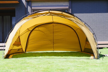 Wall Mural - tent in a field