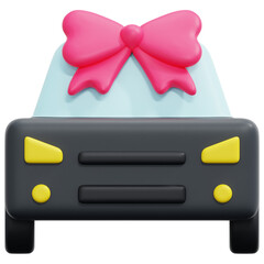 Sticker - car 3d render icon illustration