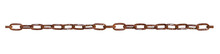 Close-up Of A Vintage Rusty Steel Chain Isolated On A Transparent Background.