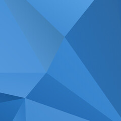 Fototapete - Abstract Blue Triangle Geometric Background, Vector Illustration.